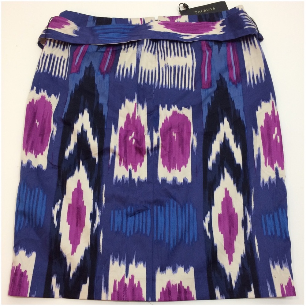 NWT! Ikat pencil skirt - Talbots (size 4 petite) - Picture 3 of 5